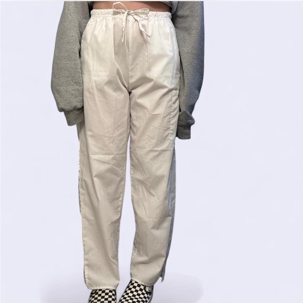 Vintage Aviva White Utility Scrub Pants - Small